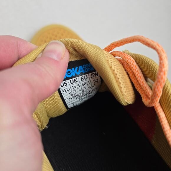 Hoka Skyline Float X Mens Size 12D Sneakers Flaxseed Pollen 1141610 Hiking Shoes